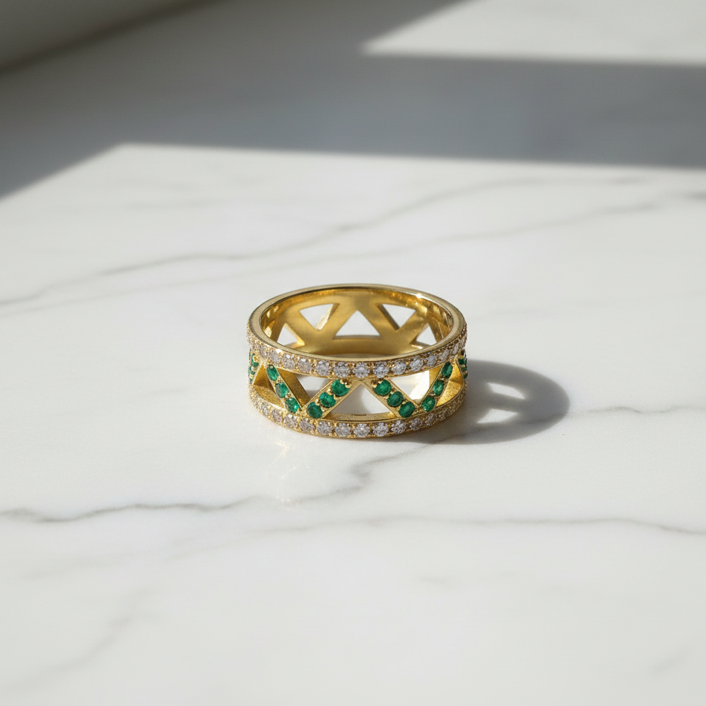 Ring - White Marble