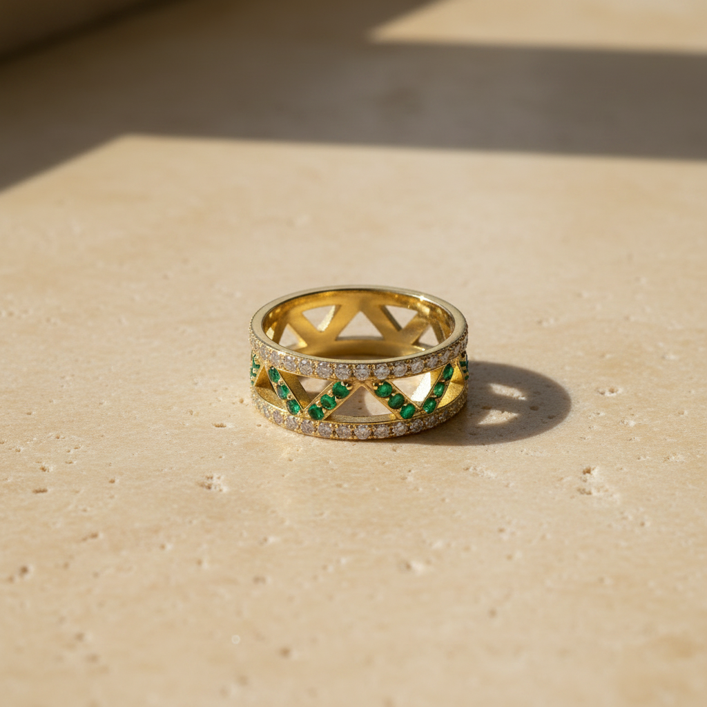 Ring - Travertine Slab
